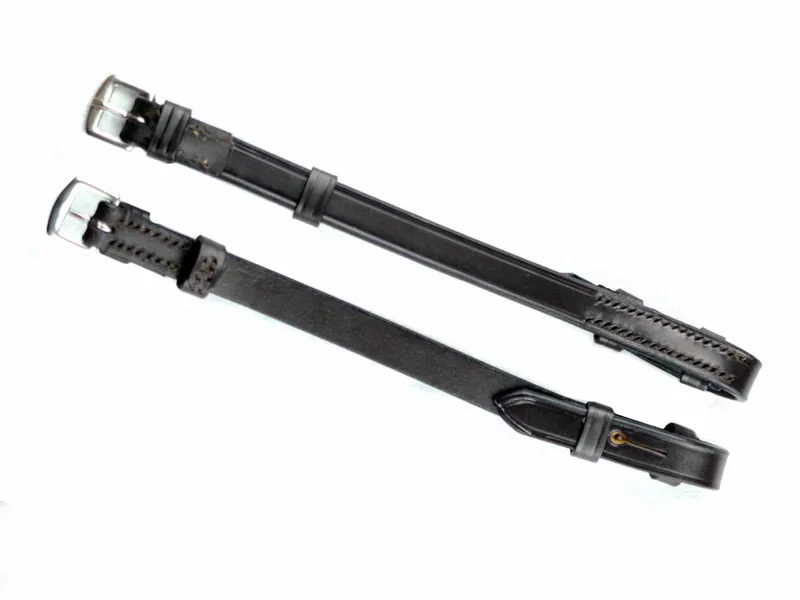 Ascot by Dever Cheek Pieces with Hook Fastening in Black